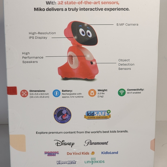 Miko 3: Ai-Powered Smart Robot for Kids STEAM Learning & Educational Robot - Red - Picture 4 of 9